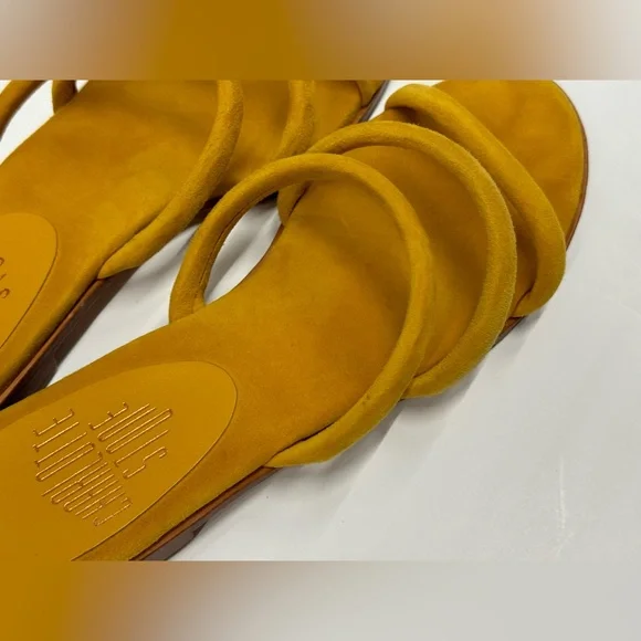 Charlotte Stone Mustard Yellow Sandals - Picture 9 of 14